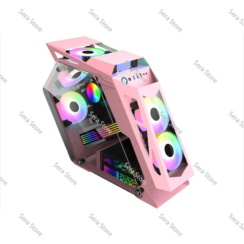 Pc Gaming Optimization - High-end gaming pc-kast met LED-paneel &