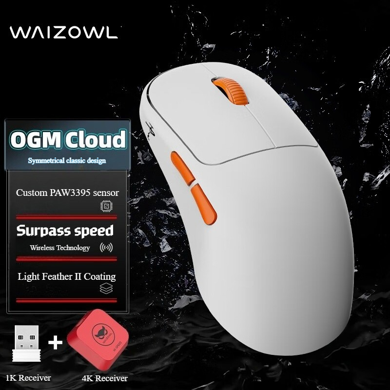 Pc Gaming Cloud Free - Waizowl OGM Cloud Draadloze Gaming Muis