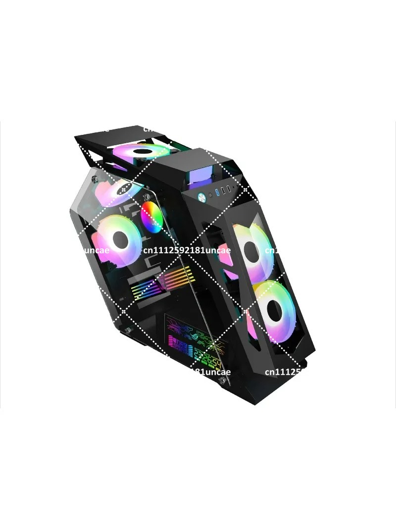 Pc Gaming Optimization - Gaming PC-kast met LED-paneel en ventilatoren,