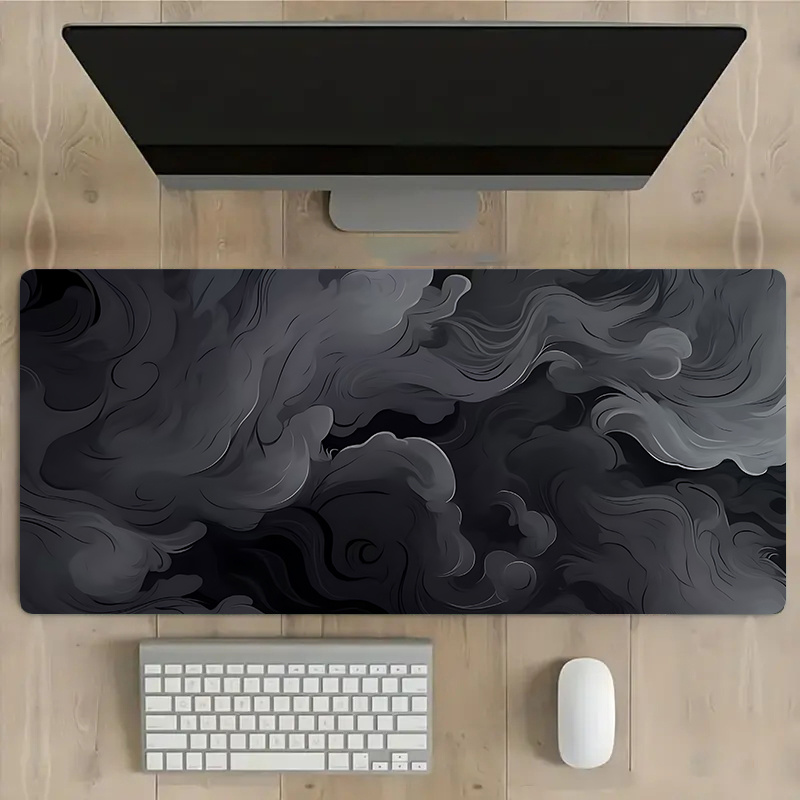 Pc Gaming Cloud Free - Abstracte donkere rookwolken Uitgebreide bureaumat Extra