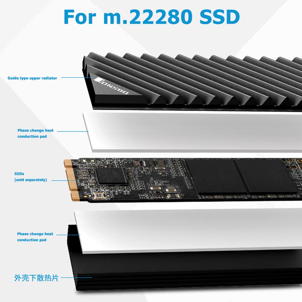 Jonsbo M2 2280 SSD Aluminium K - M.2 Ssd Heatsink recensie en prijs