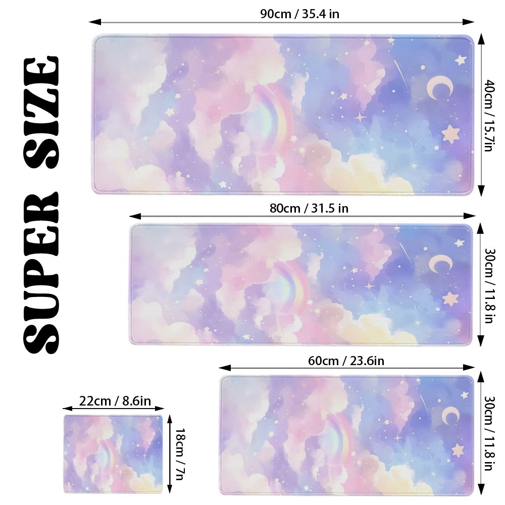 Pastel Rainbow Cloud Stars Ext - Pc Gaming Cloud Free recensie en prijs