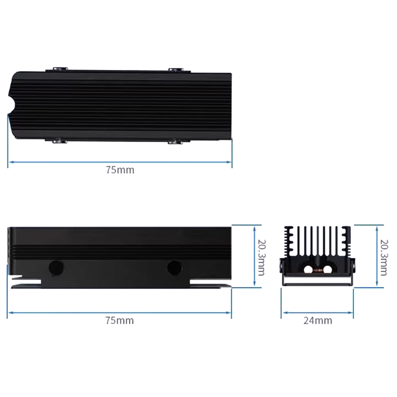 SSD-V3 M.2 NVMe 2280 SSD-koell - M.2 Ssd Heatsink recensie en prijs