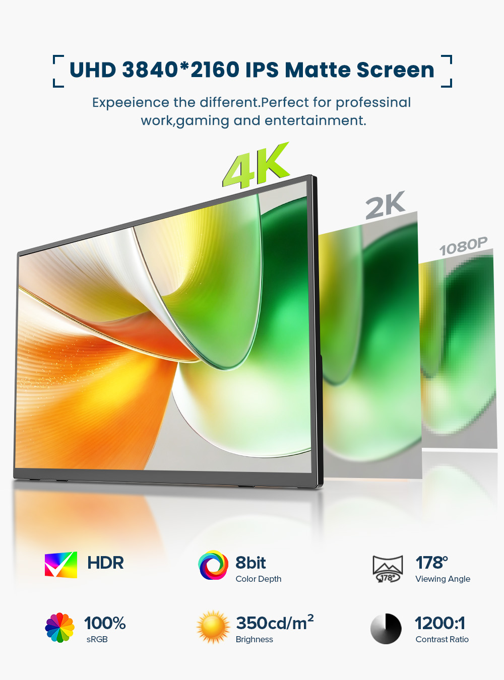 EVICIV 4K Draagbare Monitor 10 - Pc Gaming Video recensie en prijs